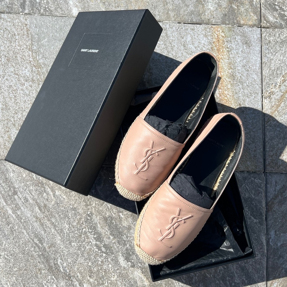YSL Leather Espadrilles